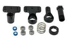 ASC7531 Aluminum Servo Saver /Steering Bellcrank Black Team Associated RC10GT/DS