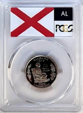 2003-S Clad Proof Alabama State Quarter-PCGS PR 70 DCAM-State Flag