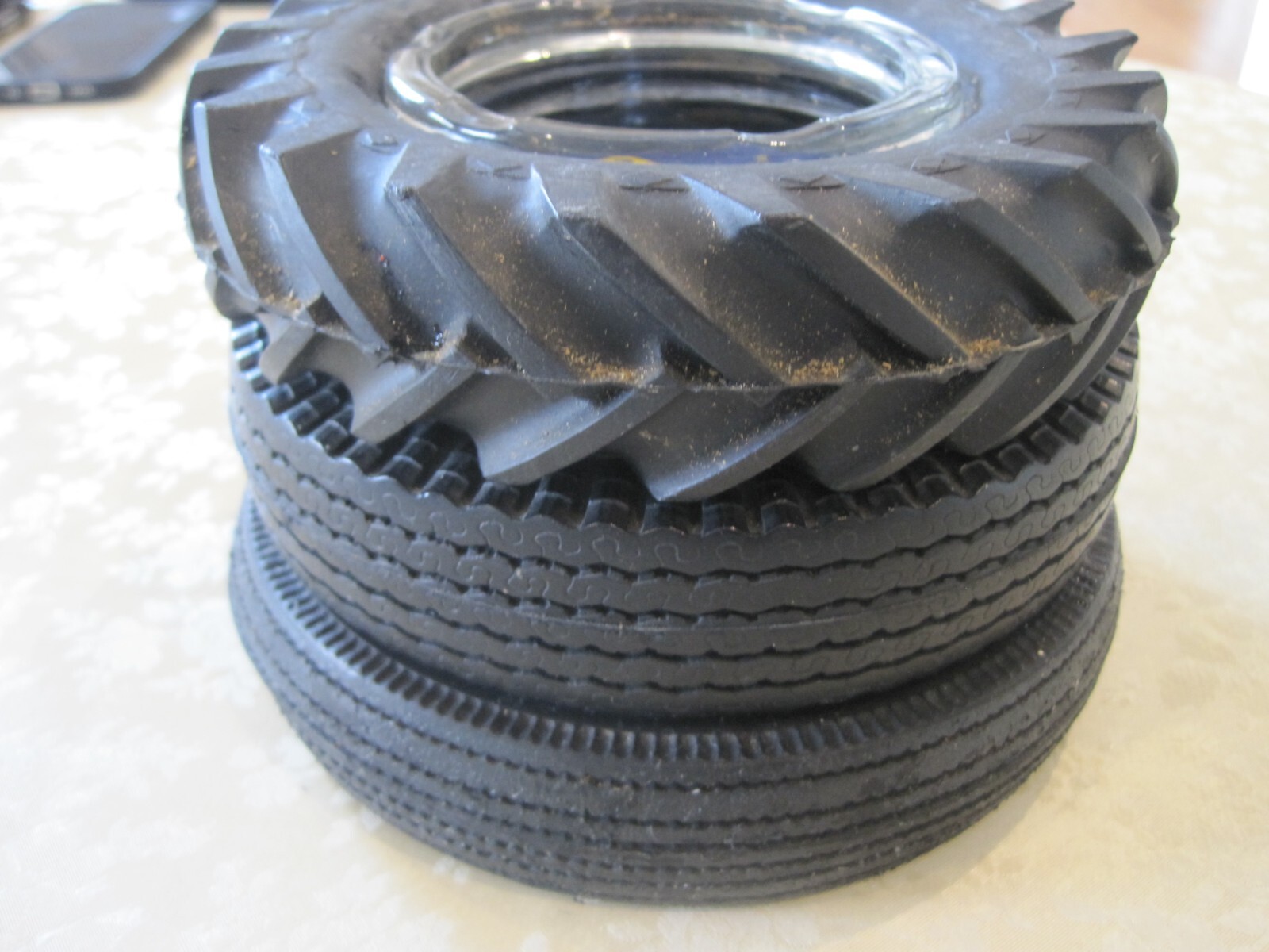 Lot Of Three Tire Advertising Ashtrays eBay