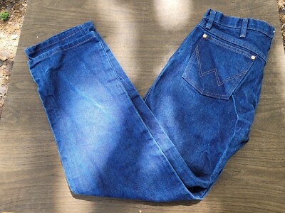 Wrangler Jeans Mens 32x29 Blue Denim 13 MWZ Cowboy Cut Original Tapered  Western