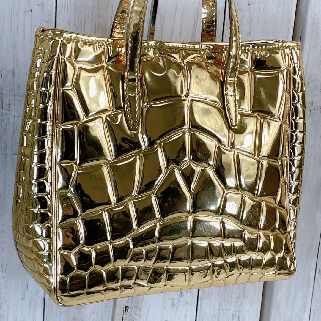 Authentic YVES SAINT LAURENT Rare handbag croco e… - image 4
