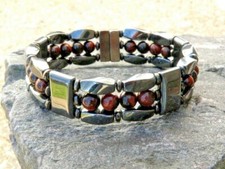 Magnetic Healing Therapy Bracelet Anklet Arthritis Hematite Pain Relief Triple