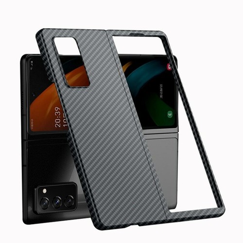 100% Echte Kohlefaser Schutzhülle Handy Case Hülle Für Samsung Galaxy Z Fold 2 - Bild 3 von 12