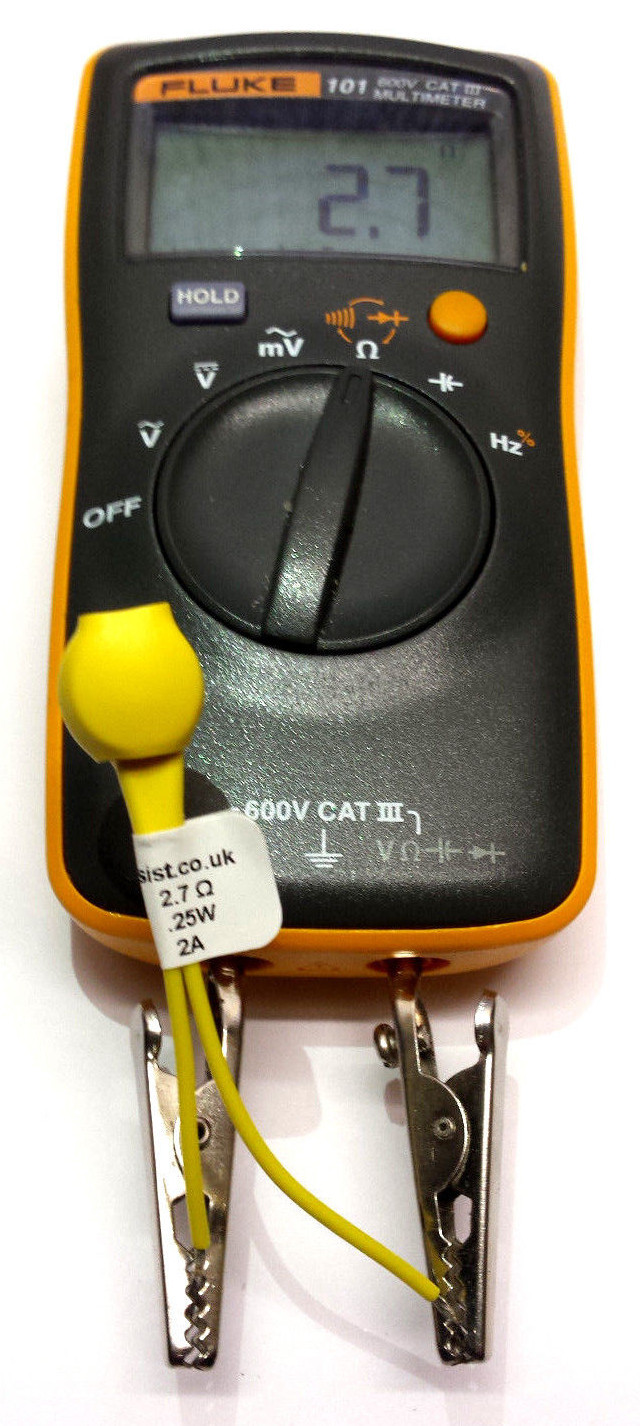 Honda 2.7 Ohms Ohm SRS Airbag Resistors Resistor 0.25w 2 Amp Fused