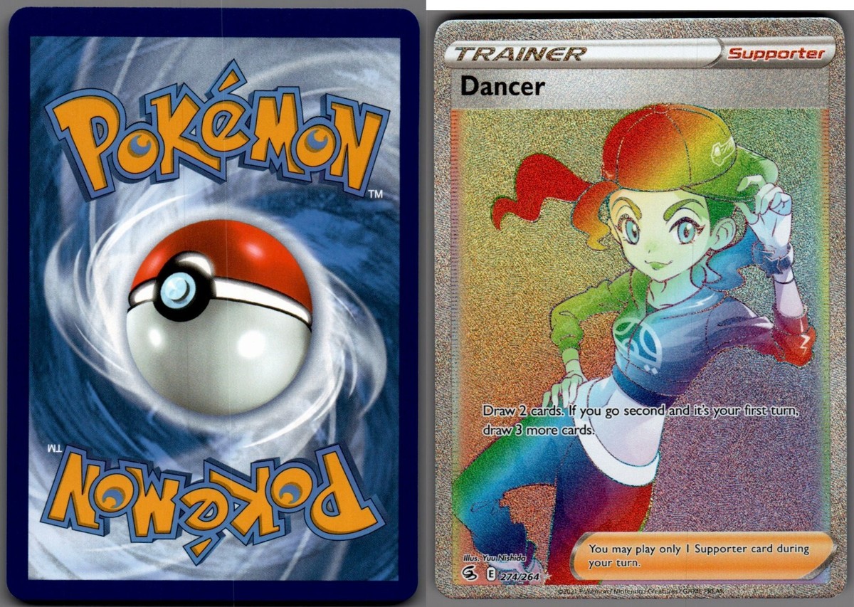 2021 Pokemon, Fusion Strike, #274/264 Dancer, Rainbow Secret Rare