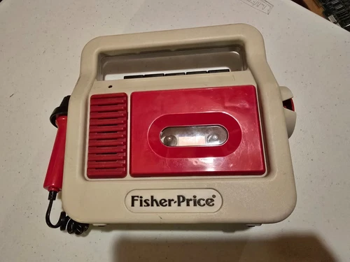 VTG 1987 Fisher Price Cassette Tape Player and Recorder  - not working 100% 