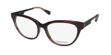VERA WANG V375 CATEYE SHAPE THICK ARMS SIGNATURE LOGO HOT EYEGLASS FRAME/GLASSES