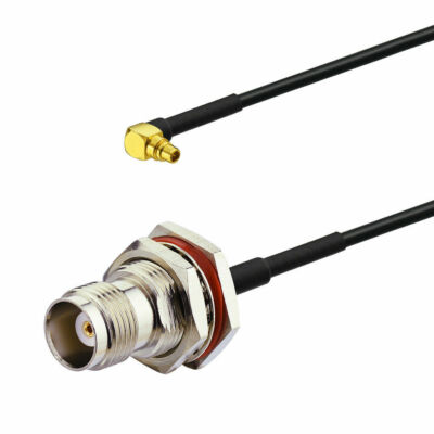 TNC Buchse Bulkhead to MMCX Stecker RG174 Verlängerung Kabel KoaxialKabel 1M