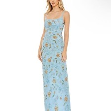 Mac Duggal 10808 Square Neck Back Slit Dress