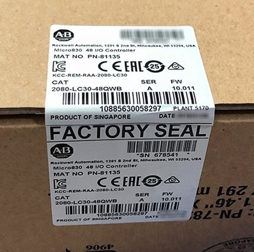 2080-LC30-48QWB Allen-Bradley Micro 830 48 I/O Controller 2080LC3048QWB - Picture 1 of 1