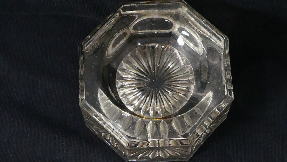 Glass Sponge Holder Stamp Moistener Block & Paperweight eBay