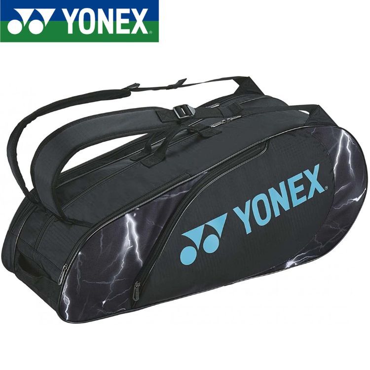 YONEX Tennis Racket bag 6 BAG2222R 007 Black For 6 Tennis