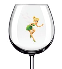 12x Princess Tinkerbell Colourful Wine Glass Bottle Tumbler Vinyl Sticker Decal