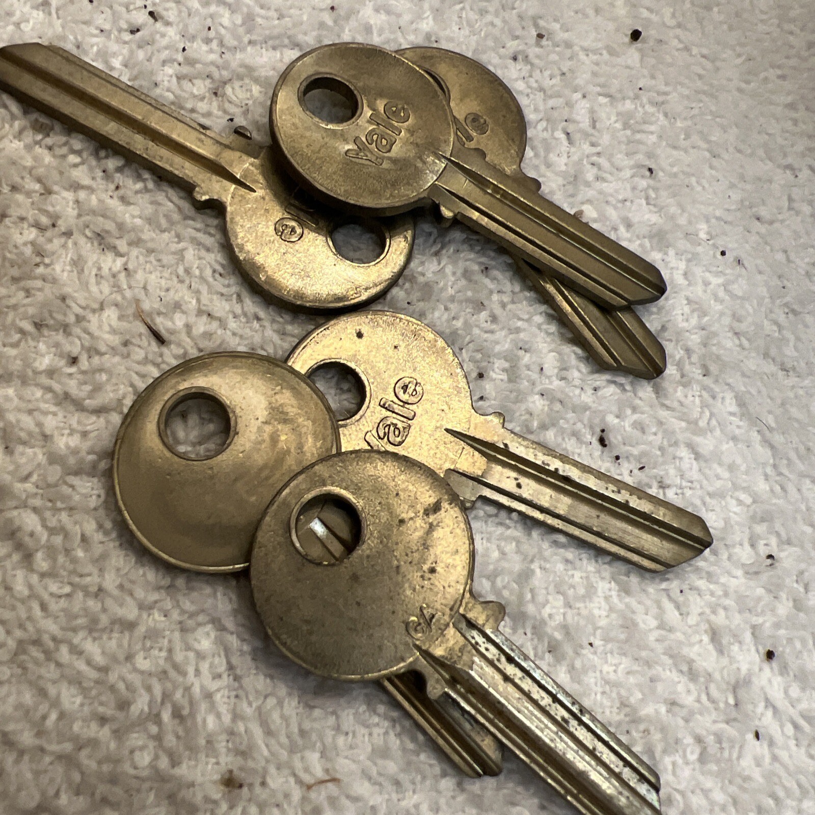 Lot of 6 new yale key blanks usa made pack of 6 uncut keys 998ga
