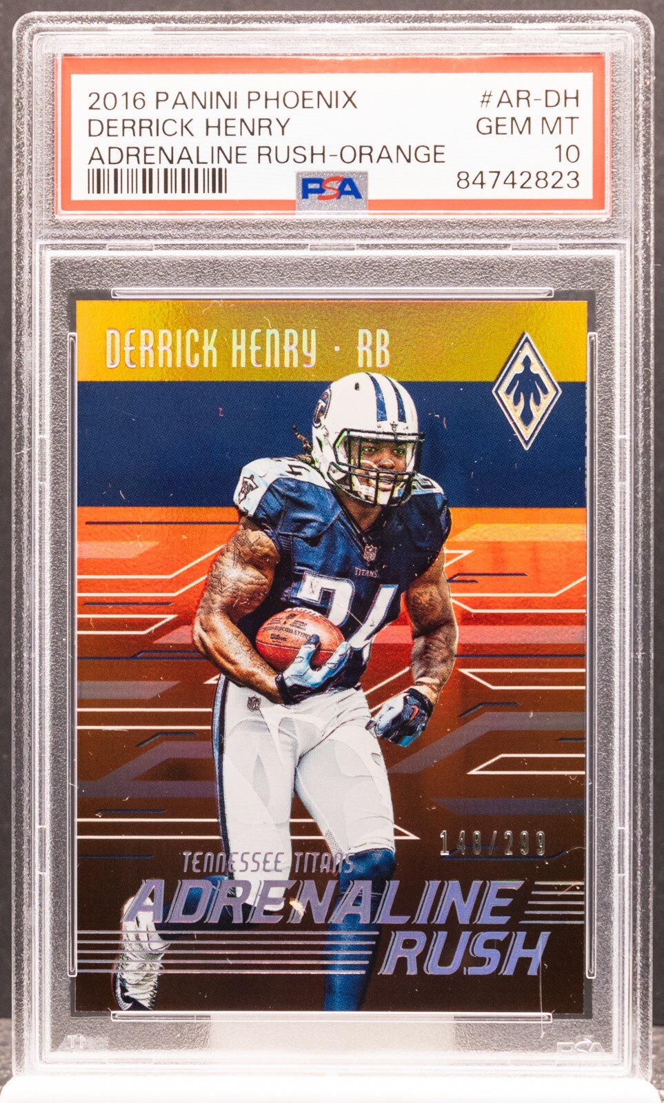 Derrick Henry Panini Phoenix Adrenaline Rush #ARDH Orange