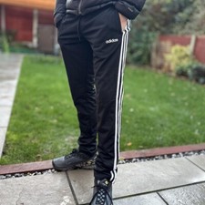 Adidas Black Joggers Women's Size Small Sports Bottoms Running Jogging Bottoms