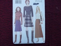 Vogue 7497 Misses' A-line Wrap Mini Short Skirt Sewing Pattern Size 8-10-12 Vogue 7497 Misses' A-line Wrap Mini Short Skirt Sewing Pattern Size 8-10-12