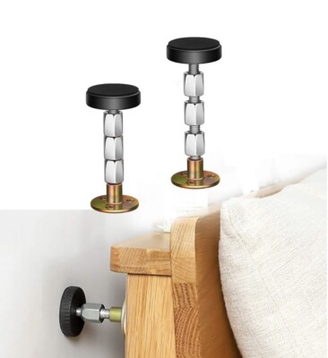 Krisler Adjustable Threaded Bed Frame Anti-Shake Tool, Headboard Stoppers, Be...