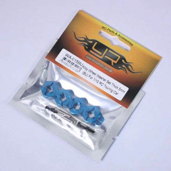 Yeah Racing WA-015BU 5mm Blue Aluminum Wheel Washer Set 1/10 Touring Cars - Image 2 of 2