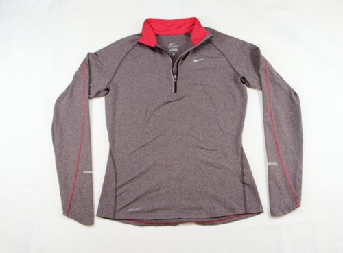 Nike Dri-FIT Maroon 1/4 Zip Sweat-Shirt - Femme M - RN 56323 CA 05553 - Entraînement - Photo 1 sur 7