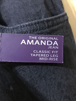 Gloria Vanderbilt Women's Amanda Pants 6 Ave Gray (11-TW-3243) | eBay