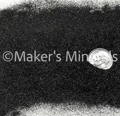 Crushed Black Jet Stone Powder for Rings, Inlay, Pigment, & Resin Art