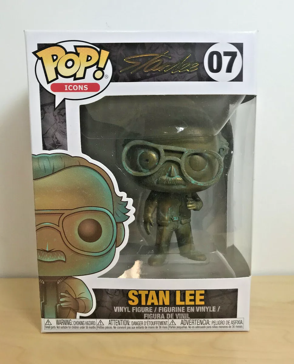 udpege sædvanligt Øl Funko Pop! Icons #07 Stan Lee (Bronze Patina) | eBay