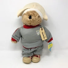 VTG NWT Paddington Bear 15" Darkest Peru EdenToys Plush Jogging Suit Hat Workout