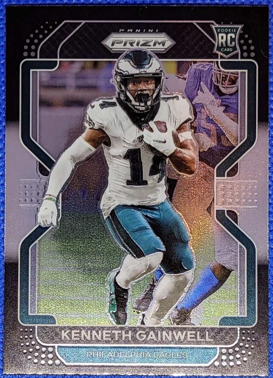 2021 Panini Chronicles KENNETH GAINWELL RC #PB-14 Prizm Black Philadelphia...