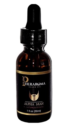 1oz Organic Alpha Man Beard Oil by Pheraroma Co. 