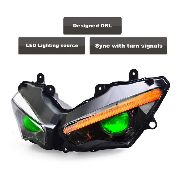KT Full LED Headlight for Kawasaki Ninja Zx6r 2019 for sale online eBay