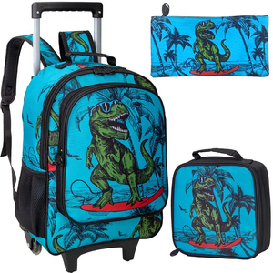 teal rolling backpack