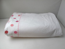 Pottery Barn Kids White Pink Twin Duvet With Embroidered Dots 68 x 86