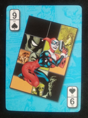 DC Comics Harley Quinn Playing Card 9 Spades