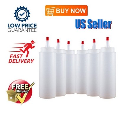 clear squeeze bottles with caps