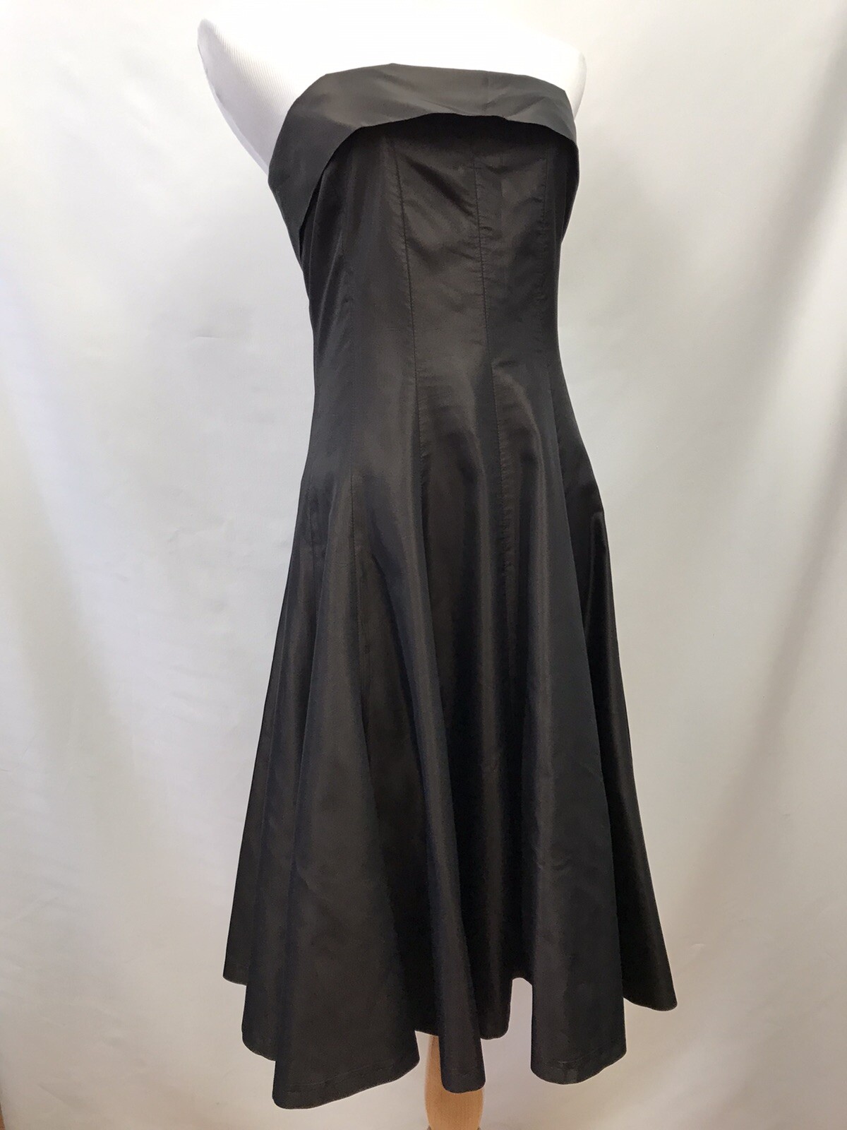 Zara Basic Womens Size Medium Strapless Dress Bro… - image 3