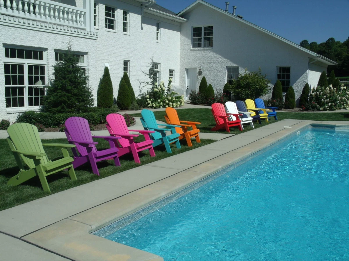 Big Boy Poly Folding Adirondack Chair Amish Made Multiple Colors