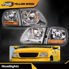 Fit For Ford F150 Expedition Lightning Style Headlights & Corner Parking Lights