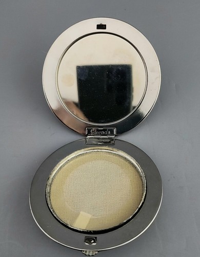 Vintage Gwenda RMS Ceramic Morph Butterfly Powder Compact Original Powder Puff - Picture 3 of 5