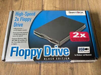 SmartDisk Externes USB Diskettenlaufwerk Black Edition