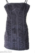 NEW! BCBG Max Azria Black Ruched Sela Strapless Convertible Evening Dress 2