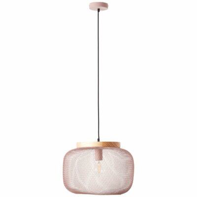 BRILLIANT GIADA Pendelleuchte 113 cm Metall / Holz Grau Hängeleuchte