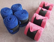 IV Horse Sparkly Bandages in either Royal Blue/Silver or Pink/Silver