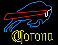 10" Vivid Corona Buffalo Bills LED Neon Sign Light Lamp Beer Bar Wall Decor
