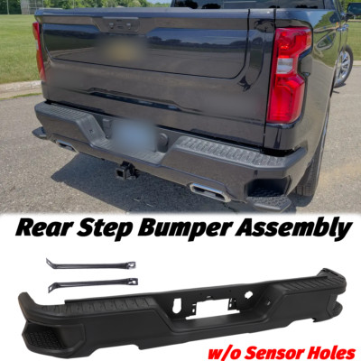 NEW Rear Bumper Assembly For 2019-2023 Silverado Sierra 1500 w/o Sensor Holes