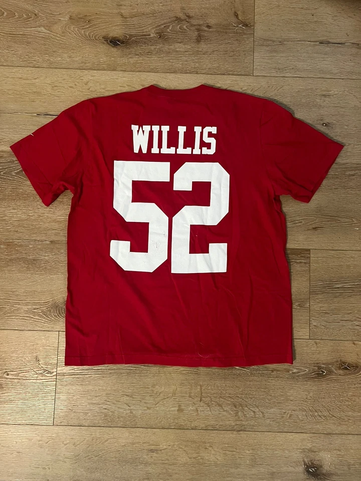 XL Patrick Willis San Francisco 49ers Super Bowl Nike Camiseta Nueva Orleans Foto 2 de 3