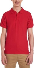 Chaps Men's Performance Short Sleeve Stretch Pique Polo Red Sz: Med  NWT