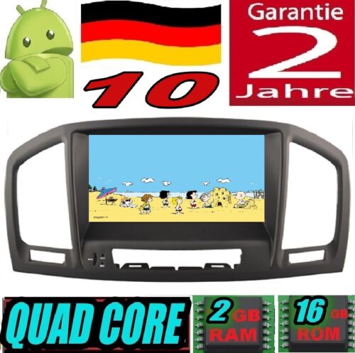 ANDROID 10 OPEL INSIGNIA 2008-2012 AUTO RADIO DVD GPS USB CAR WIFI 3G DAB+ USB - Picture 1 of 12