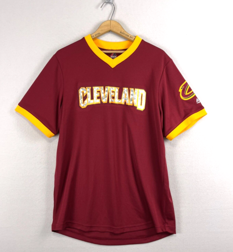 Majestic Cleveland Cavaliers Red Team Glory Jersey Mens Medium Short Sleeve - Picture 1 of 9
