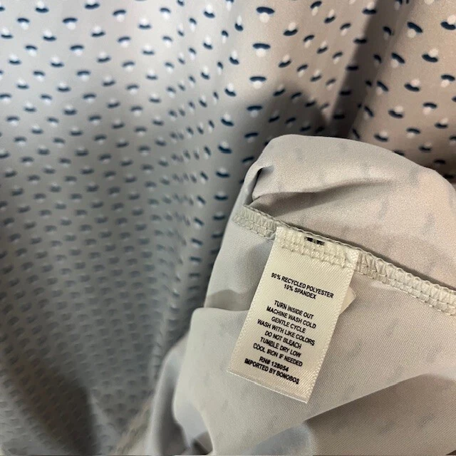 Polo de golf Bonobos para hombre pequeño ajustado camisa gris azul elástico arte atlético Foto 4 de 4